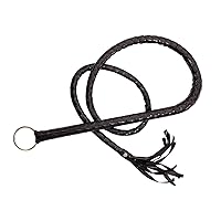 Heavy-Duty Riding Crop for Horse, PU Leather Equestrianism Horse Crop Horse Riding Whip with Soft Handle, Horse & Bull Obedience Training Whip