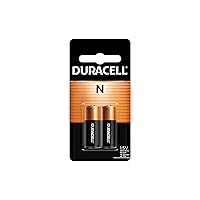 N 1.5V Alkaline Battery, 2 Count Pack, N 1.5 Volt Alkaline Battery, Long-Lasting for Medical Devices, Key Fobs, GPS Trackers, and More