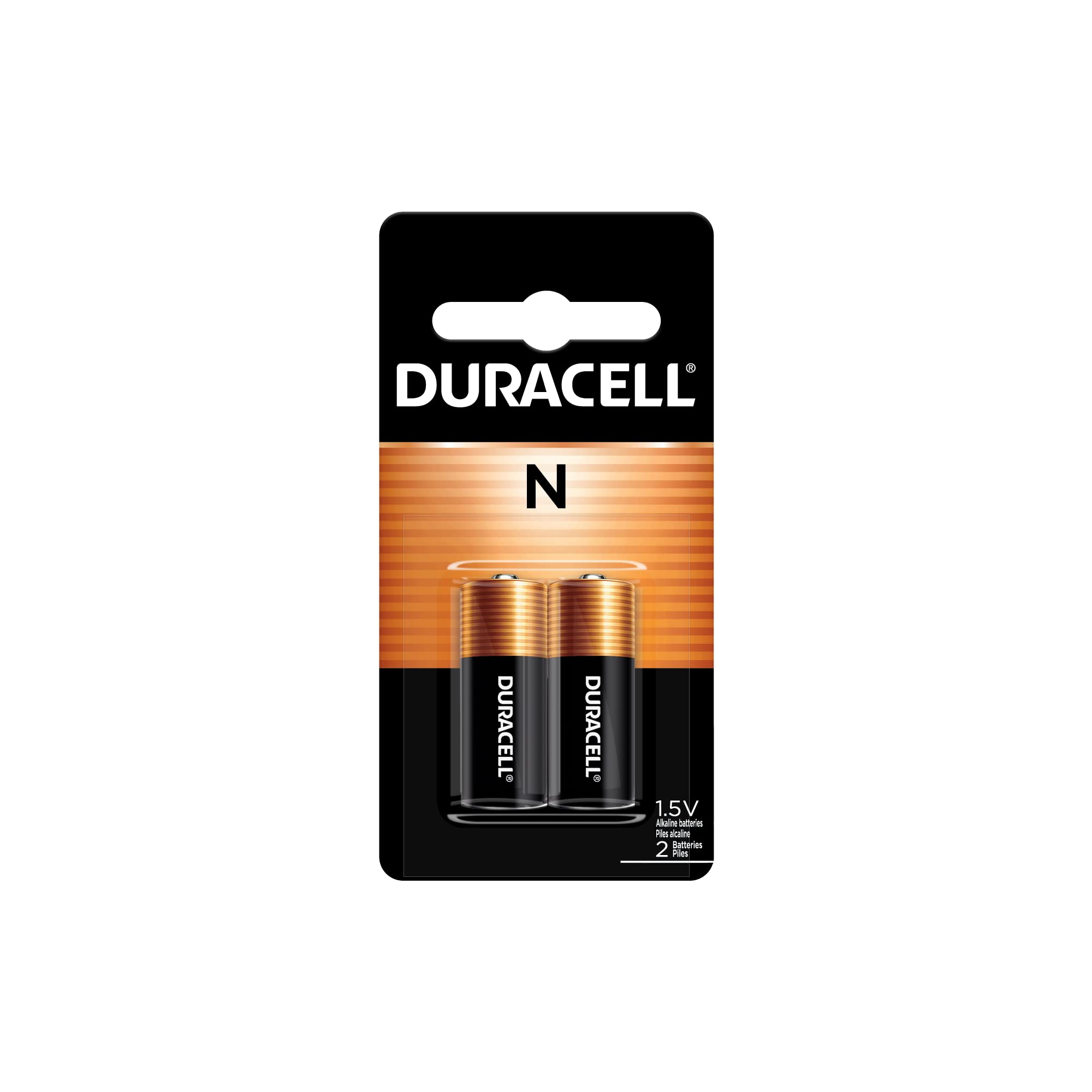 Duracell N 1.5V Alkaline Battery, 2 Count Pack, N 1.5 Volt Alkaline Battery, Long-Lasting for Medical Devices, Key Fobs, GPS Trackers, and More