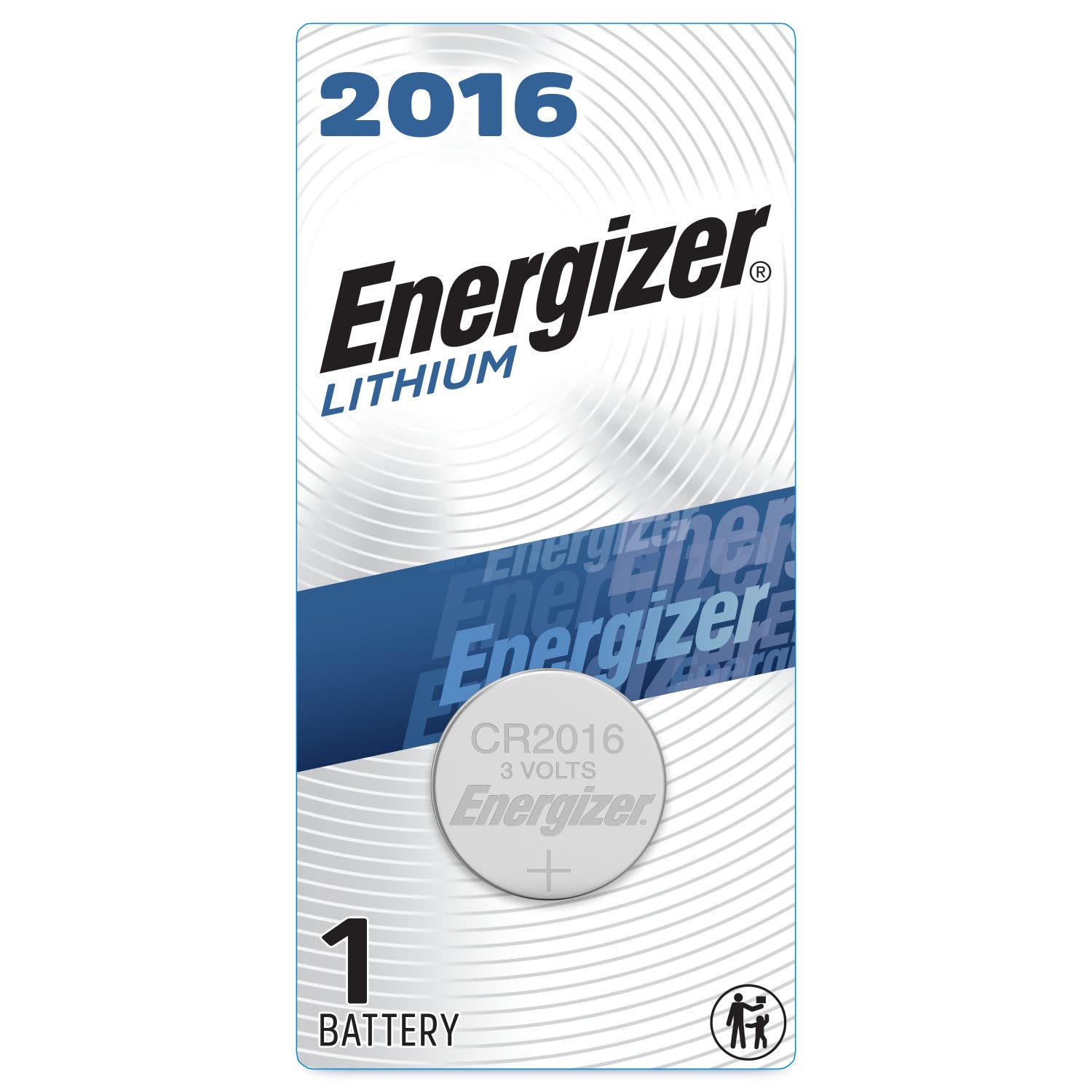 Energizer 1616 3V Batteries, 3 Volt Battery Lithium, 1 Count