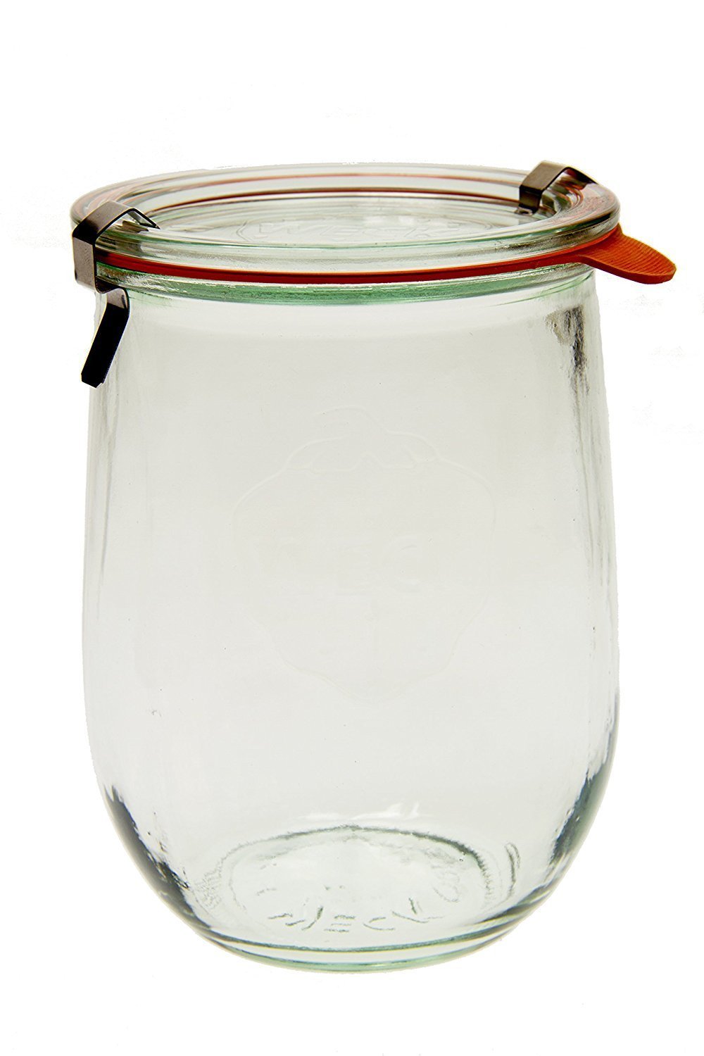 Weck 745 Tulip Jar - 1 Liter, Set of 6 Clear