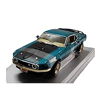 Pre-Built Model Vehicles for Mustang Mach 1969 1:18 Alloy Car Model Classic Collectible Memorabilia for Hobby Car Fans Mini Cars Replica