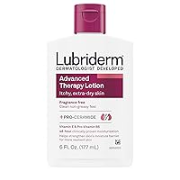 Advanced Therapy Fragrance Free Moisturizing Hand & Body Lotion + Pro-Ceramide with Vitamins E & Pro-Vitamin B5, Intense Hydration for Itchy, Extra Dry Skin, Non-Greasy, 6 fl. oz