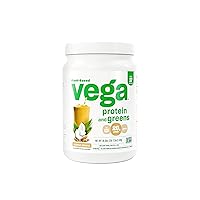 Vega Protein and Greens Protein Powder, Coconut Almond - 20g Plant Based Protein Plus Veggies, Vegan, Non GMO, Pea Protein for Women and Men, 1.1 lbs (Packaging May Vary)