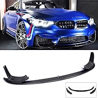 MCARCAR KIT Carbon Fiber Front Bumper Lip Splitter for BMW F80 M3 F82 F83 M4 2014-2019 Chin Spoiler Splitter Protector Add-on Factory Outlet (Style C)