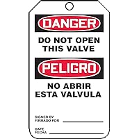Accuform TSP160CTP PF-Cardstock Bilingual Spanish Safety Tag, Legend 