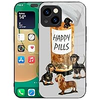 Case Compatible with iPhone 14 Plus Dachshund Dog Paw Anti-Yellowing Durable Case for iPhone 14 Plus Dachshund Pattern