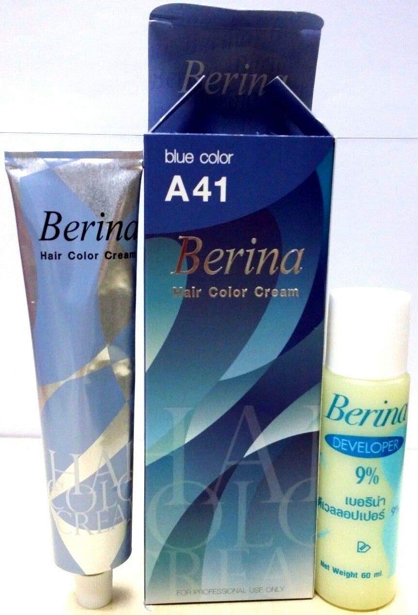 New Berina A41 Blue Hair Color Dye Cream Professional Permanent