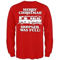 Old Glory Christmas Vacation - Shitter was Full Red Long Sleeve