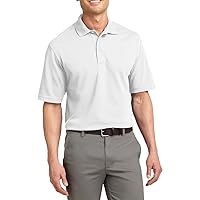 Men's Short Sleeves Rapid Dry Polo Shirt 5.6-Ounce Cotton-Poly Flat Knit Collar 3-Button Placket Men
