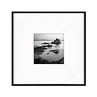 MCS Master & Co. Foundry Metal Gallery Wall Frame, Black, 18x18 Inch Matted to 8x8 Inch