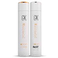 Global Keratin GK HAIR The Best Professional Hair (300ml/10.1 Fl Oz) - Hair Clarifying Shampoo for Deep Hair Cleansing, Remove Impurities - pH+ Pre-Treatment Clarifying Shampoo 300ml