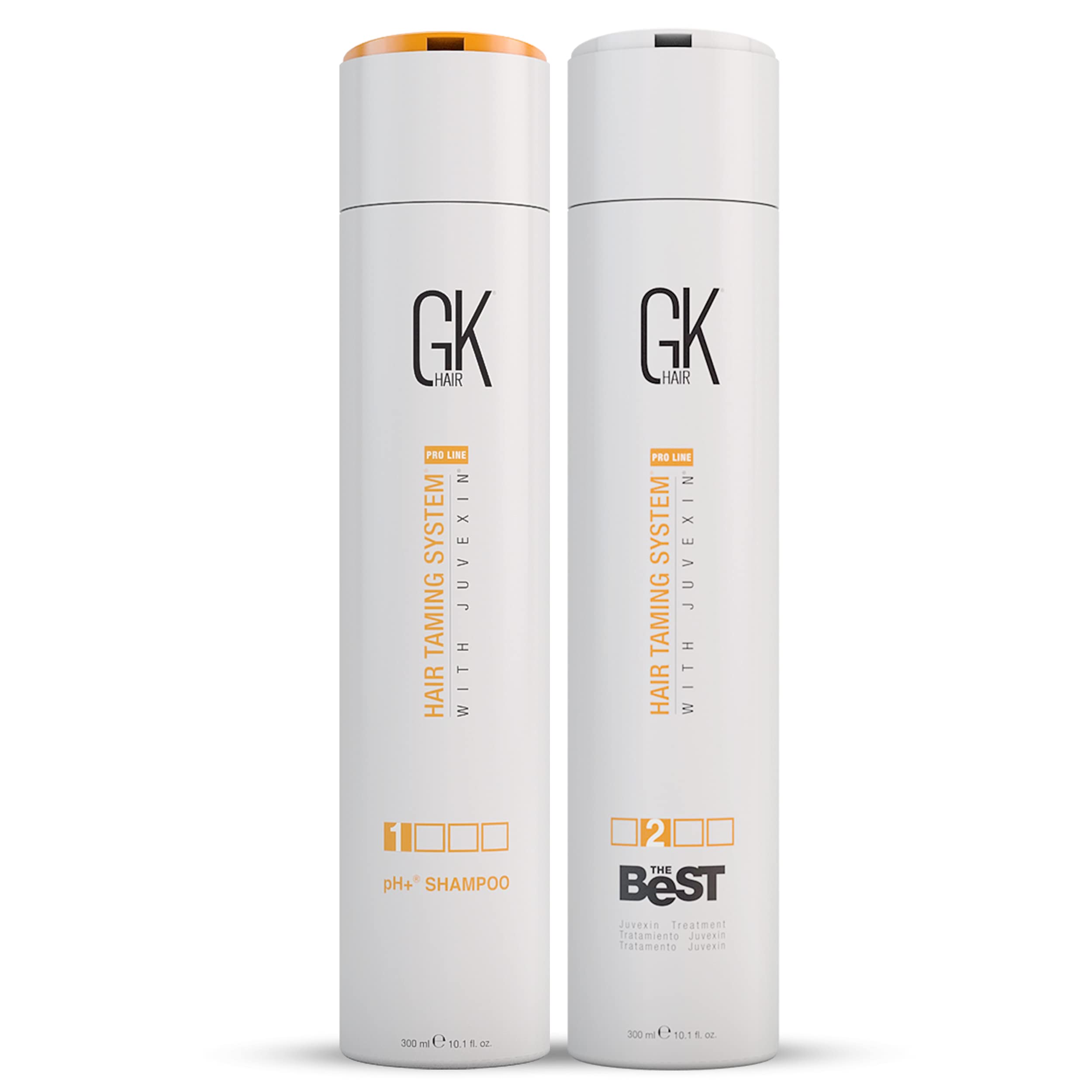 GK HAIR Global Keratin The Best Professional Hair (300ml/10.1 Fl Oz) - Hair Clarifying Shampoo for Deep Hair Cleansing, Remove Impurities - pH+ Pre-Treatment Clarifying Shampoo 300ml