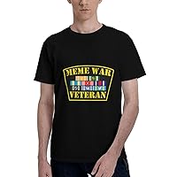 Meme War Veteran Men's Short Sleeve T-Shirts Casual Top Tee