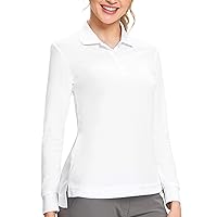 Hiverlay Polo Shirts for Women Golf Shirts UPF 50+ Long Sleeve Shirt Collared