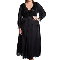 Shadowline Women's Plus-Size Silhouette 54 Inch Long Sleeve Coat