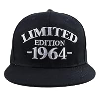 Birthday Gifts for Men Women, Limited Edition Flat Bill Dad Hats, Embroidered Adjustable Snapback Brim Baseball Cap