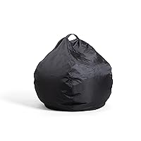 Big Joe Classic Bean Bag Chair, Black Smartmax, Durable Polyester Nylon Blend, 2 feet Teardrop