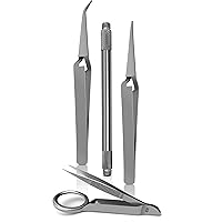 Premium 4-Piece Foreign Object Removal Kit - Stainless Steel, Autoclavable, O.R. Grade, Versatile Usage, Ultimate Performance.