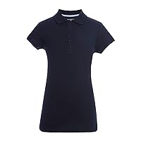 Tommy Hilfiger Girl's Short Sleeve Girls Fit Stretch Pique Polo Shirt