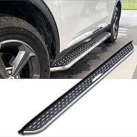 2 pcs fit for Chevrolet Groove 2017-2024 Side Step Running Boards Aluminum Nerf Bars (with Brackets)