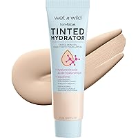 wet n wild Bare Focus Tinted Hydrator Matte Finish, Light Medium, Oil-Free, Moisturizing Makeup | Hyaluronic Acid | Sheer To Medium Coverage