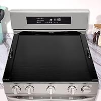 Wooden Stove Top Cover Board for Gas Burner & Electric Stove, Wood Noodle Board Stove Cover with Handle for Gas Stovetop 4 & 5 Burners, Stove Top Cutting Board Oven Top Cover Cooktop Protector, Black