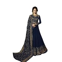 Alamara Fashion Ready To Wear Indian/Pakistani Style Party Wear Embroidered Anarkali Gown Anarkali Suit For Women