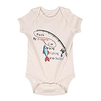 Toddler Baby Boys Girls Outfits Fishing with Daddy Shirts Infant Baby Boys Girls Onesie Bodysuit for Fathers Day