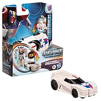 Transformers Toys EarthSpark 1-Step Flip Changer Breakdown, 4-Inch Action Figure, Robot Toys for Boys and Girls Ages 6 and Up