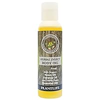 Plantlife Herbal Body Oil with Neem - 100% Natural Aromatherapy - 4 oz