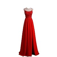 Women's Evening Prom Dress Long A Line Side Split Strapless Chiffon Tulle Formal Bridal Wedding Party Cocktail Gown