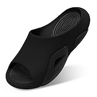 Besroad Womens Mens Cloud Slippers Recovery Sandals Arch Support Sport Slides Non-Slip Thick Cushion Reduces Stress on Feet Quick Drying Shower Slippers Bathroom Sandals Indoor Outdoor Post-Exercise