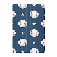 Baseball Sport Crib Sheets for Boys Girls Pack and Play Sheets Portable Mini Crib Sheets Fitted Crib Sheet for Standard Crib and Toddler Mattresses Baby Crib Sheets for Boy Girl, 52x28IN