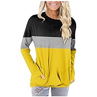 NLRTEI Womens T Shirt,Women 2023 Plus Size Tops Tank Autumn and Winter Long Sleeve Shirts with Pocket for Women