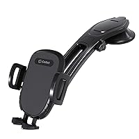 Car Dashboard Phone Holder, Cell Phone Mount with Strong Suction Cup Universal Cradle Compatible with Apple iPhones, Samsung Galaxy Google Pixel Smartphones