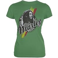 Bob Marley - Soul Rebel Juniors T-Shirt - Small Green