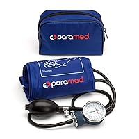 PARAMED Aneroid Sphygmomanometer – Manual Blood Pressure Cuff with Universal Cuff 8.7-16.5