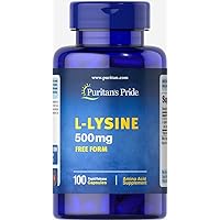 Puritan's Pride L-Lysine 500 mg-100 Capsules