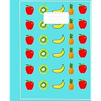 Kindergarten Writing Practice Notebook - Fruits