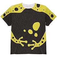 Animal World Yellow Banded Poison Dart Frog Costume All Over Youth T Shirt