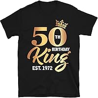 50th Est 1972 Birthday Gift for Men, Custom Name Birthday Shirt for Dad, 50th Birthday Tee for Him, 50 Birthday Dad Gift, Husband 50 Bday