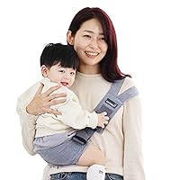 GOOSEKET Toddler Sling/Original/Cotton Baby Carrier/Compact hipseat/Infants to 44 lbs Toddlers/Sleep (Gray)…