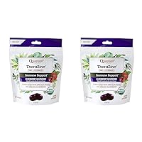 TheraZinc Organic Zinc Lozenges Elderberry Sambucus Raspberry & Honey Immune Support for Adults & Kids 12+ Naturally Flavored Fast Relief with No Aftertaste -18 Count (Package may vary)