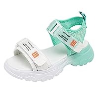 Sandals Girls Size 3 Children Shoes Platform Sandals Color Matching Soft Sole Beach Sports Girls Flip Flops Size