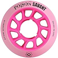 Atom Skates Poison Savant Skate Wheels Pink Set of 4