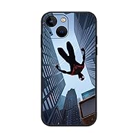 Super City Hero Cartoon Design for Men and Boys Phone Case Compatible with iPhone 14 Lightweight Shock Absorption Full Body Protection Cover