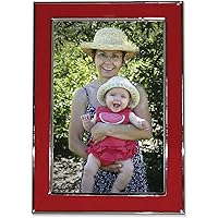 Lawrence 586246 Verona Collection 4-Inch x 6-Inch Metal Red Picture Frame