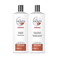 System 4 Scalp Cleaning Shampoo and Therapy Conditioner Set for Color Treated Hair with Progressed Thinning