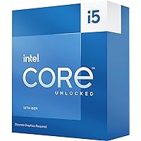 Intel Core i5-13600KF Desktop Processor 14 cores (6 P-cores + 8 E-cores) - Unlocked Intel Core i5-13600KF Desktop Processor 14 cores (6 P-cores + 8 E-cores) - Unlocked
